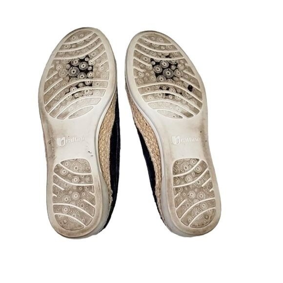 Womens Umberto Raffini Wynne Slip On Espadrille Blue Metallic Size 37/6-6.5 - Picture 6 of 7